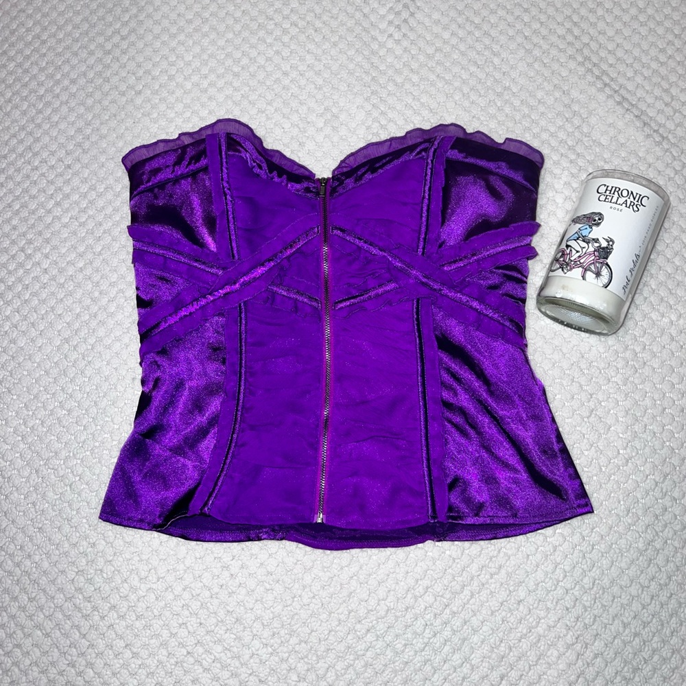 BEBE Purple Corset - Picture 3 of 10